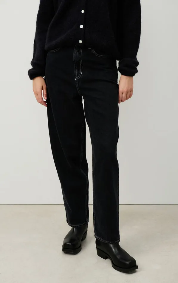 American Vintage Jeans Women Balloon Jeans Yopday Black Vintage