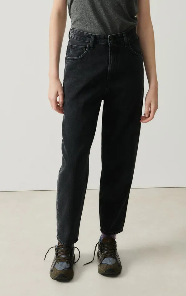 American Vintage Jeans Women Big Carrot Jeans Yopday Black Salt And Pepper