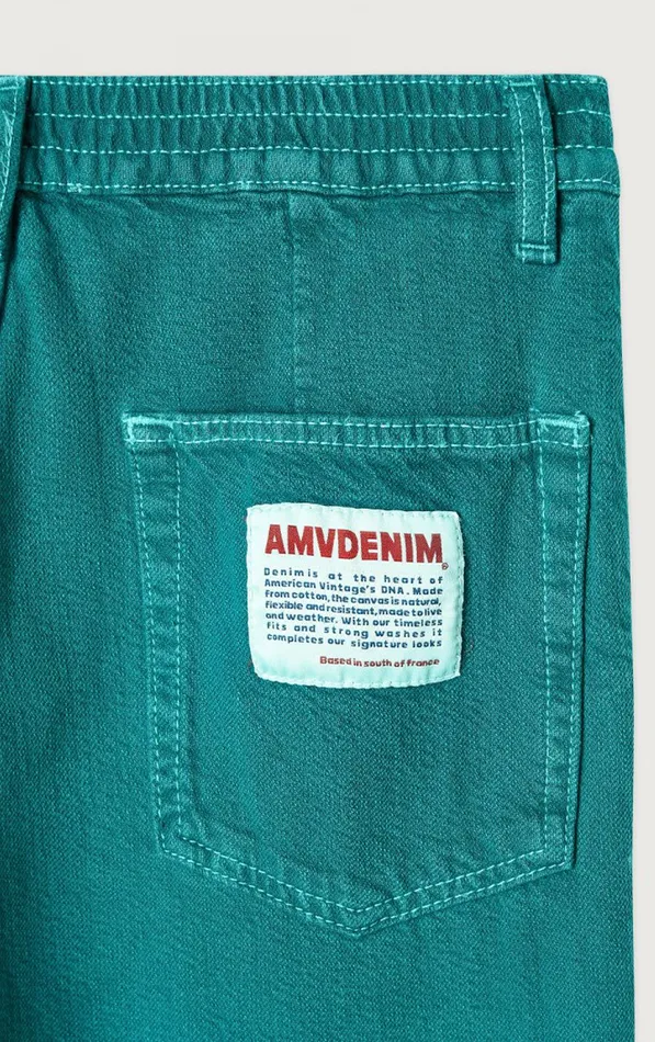 American Vintage Jeans Women Long Jeans Nyolow Overdyed Emerald American Vintage Jeans Women Long Jeans Nyolow Overdyed Emerald
