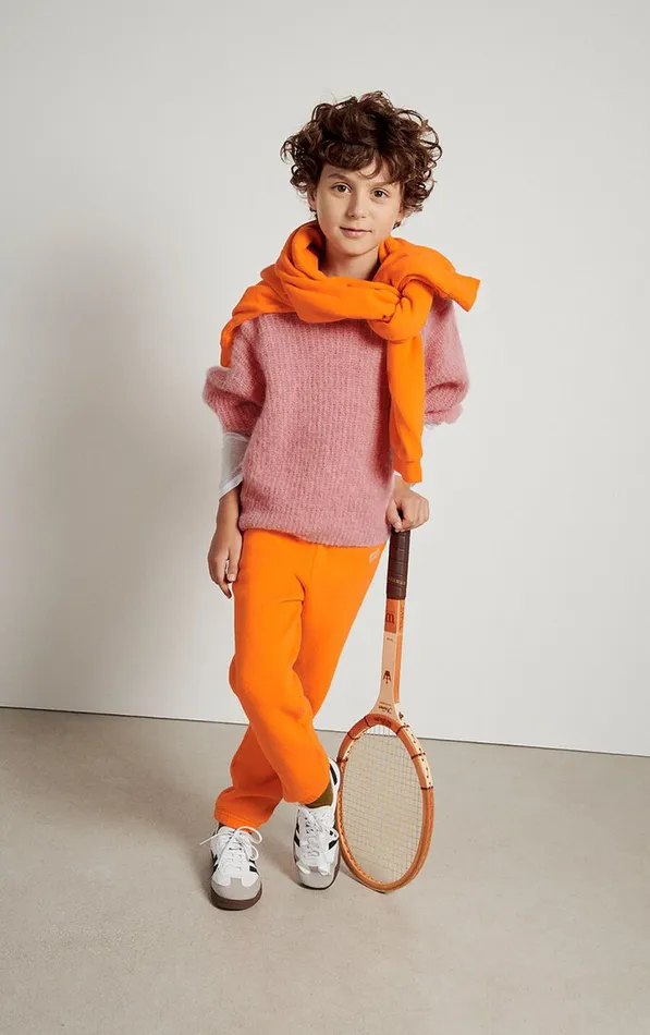American Vintage Jumpers and Cardigans Kids Jumper East Orchid Melange American Vintage Jumpers and Cardigans Kids Jumper East Orchid Melange