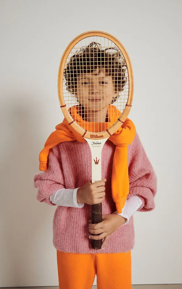 American Vintage Jumpers and Cardigans Kids Jumper East Orchid Melange American Vintage Jumpers and Cardigans Kids Jumper East Orchid Melange