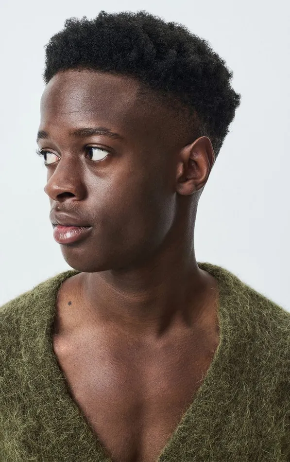American Vintage Jumpers and Cardigans Men Cardigan Nuny Melange Seaweed
