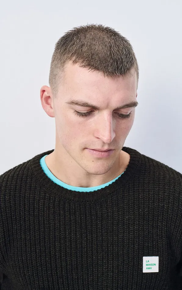 American Vintage Jumpers and Cardigans Men Jumper Crashway Charcoal