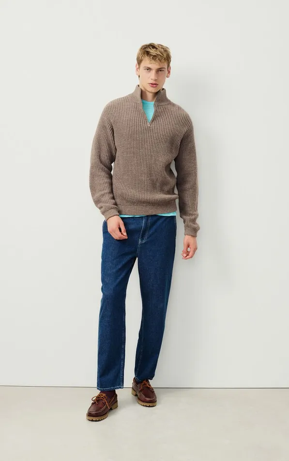 American Vintage Jumpers and Cardigans Men Jumper Crashway Mole Melange