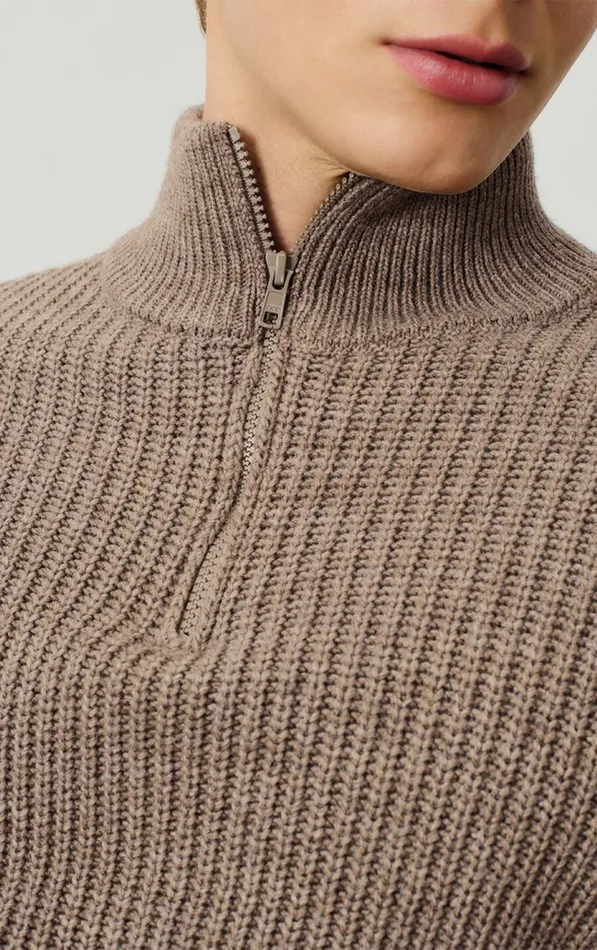 American Vintage Jumpers and Cardigans Men Jumper Crashway Mole Melange American Vintage Jumpers and Cardigans Men Jumper Crashway Mole Melange