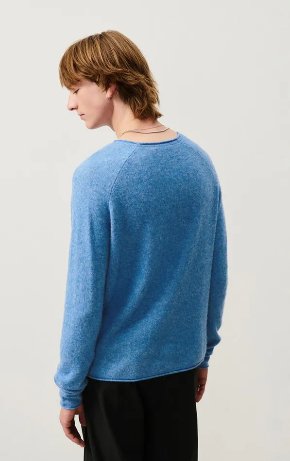 American Vintage Jumpers and Cardigans Men Jumper Docatown Lake Melange American Vintage Jumpers and Cardigans Men Jumper Docatown Lake Melange