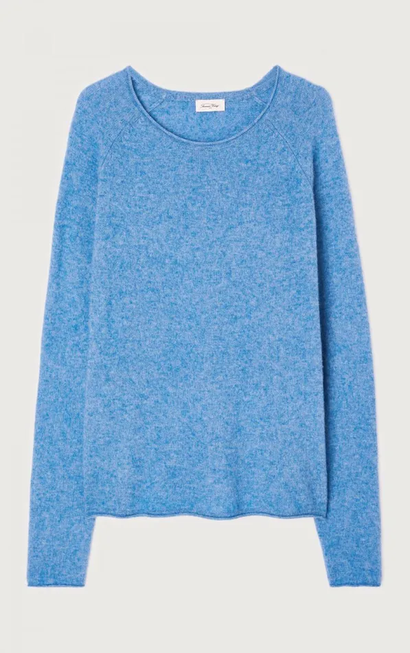 American Vintage Jumpers and Cardigans Men Jumper Docatown Lake Melange American Vintage Jumpers and Cardigans Men Jumper Docatown Lake Melange