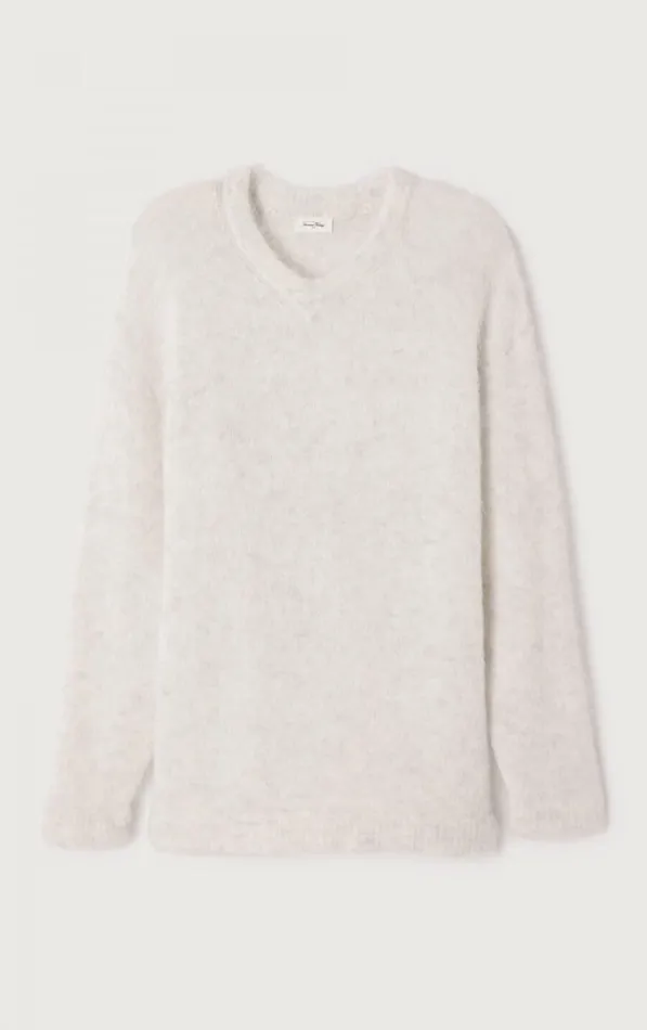 American Vintage Jumpers and Cardigans Men Jumper Nuny Polar Melange American Vintage Jumpers and Cardigans Men Jumper Nuny Polar Melange