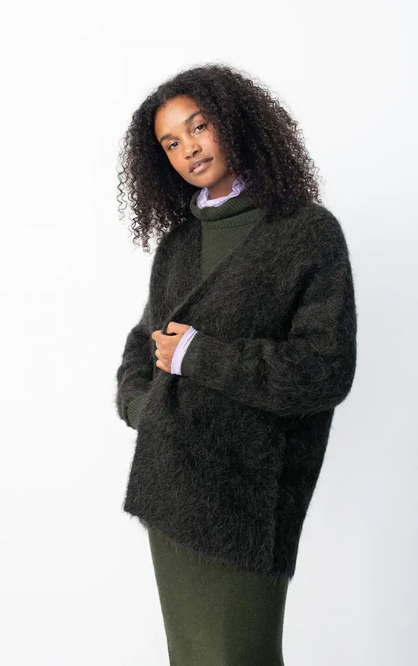 American Vintage Jumpers and Cardigans Women Cardigan Bymi Carbon Melange