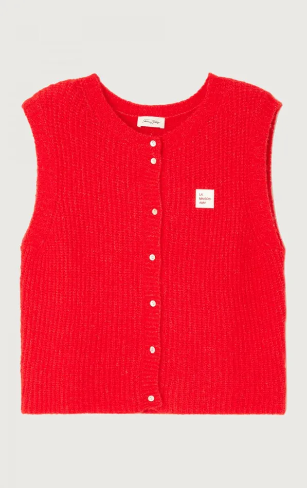 American Vintage Jumpers and Cardigans Women Cardigan East Melange Pepper American Vintage Jumpers and Cardigans Women Cardigan East Melange Pepper