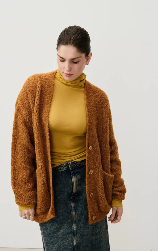 American Vintage Jumpers and Cardigans Women Cardigan Zolly Camel Melange
