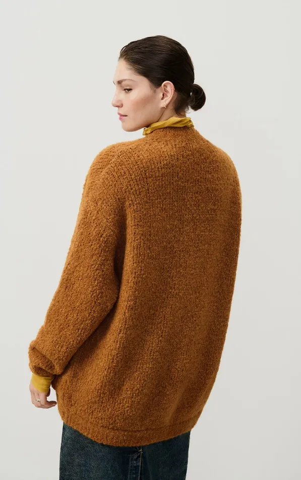 American Vintage Jumpers and Cardigans Women Cardigan Zolly Camel Melange American Vintage Jumpers and Cardigans Women Cardigan Zolly Camel Melange