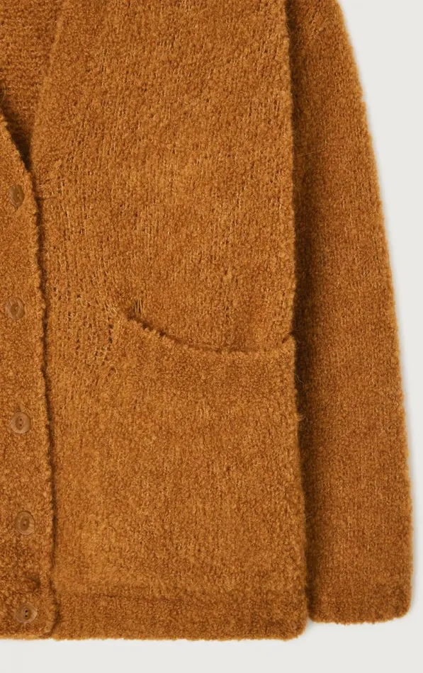 American Vintage Jumpers and Cardigans Women Cardigan Zolly Camel Melange American Vintage Jumpers and Cardigans Women Cardigan Zolly Camel Melange