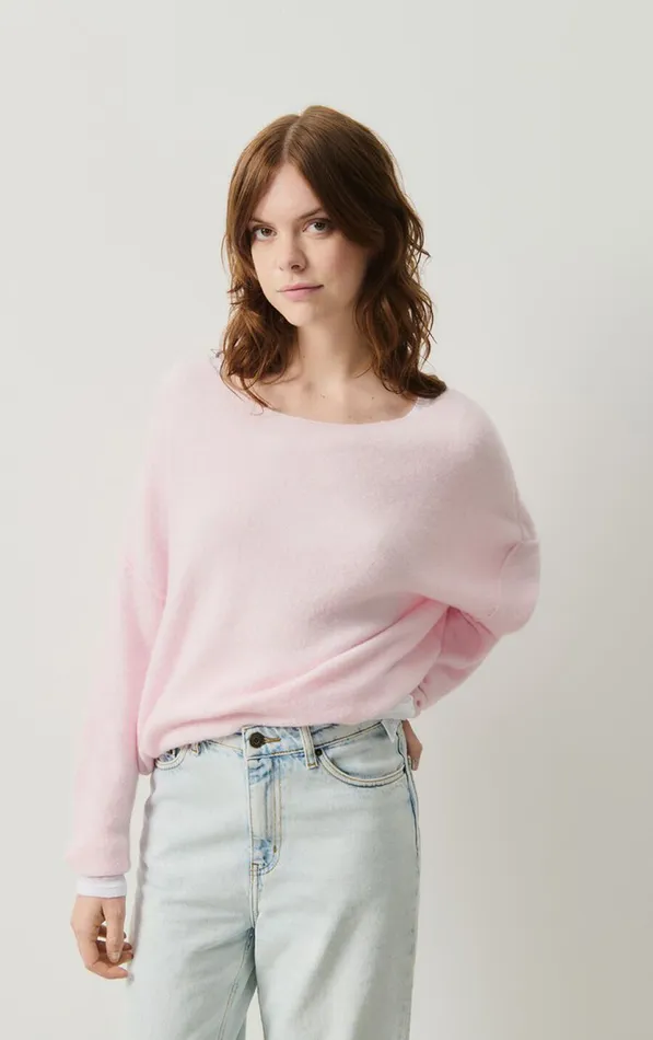 American Vintage Jumpers and Cardigans Women Jumper Damsville Melange Sugared Almond