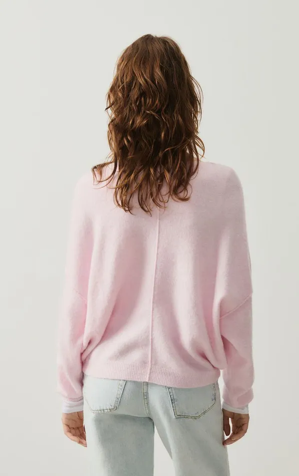 American Vintage Jumpers and Cardigans Women Jumper Damsville Melange Sugared Almond American Vintage Jumpers and Cardigans Women Jumper Damsville Melange Sugared Almond