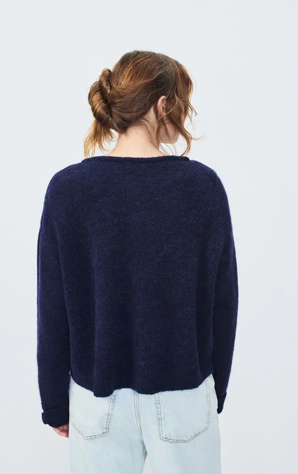 American Vintage Jumpers and Cardigans Women Jumper East Melange Navy