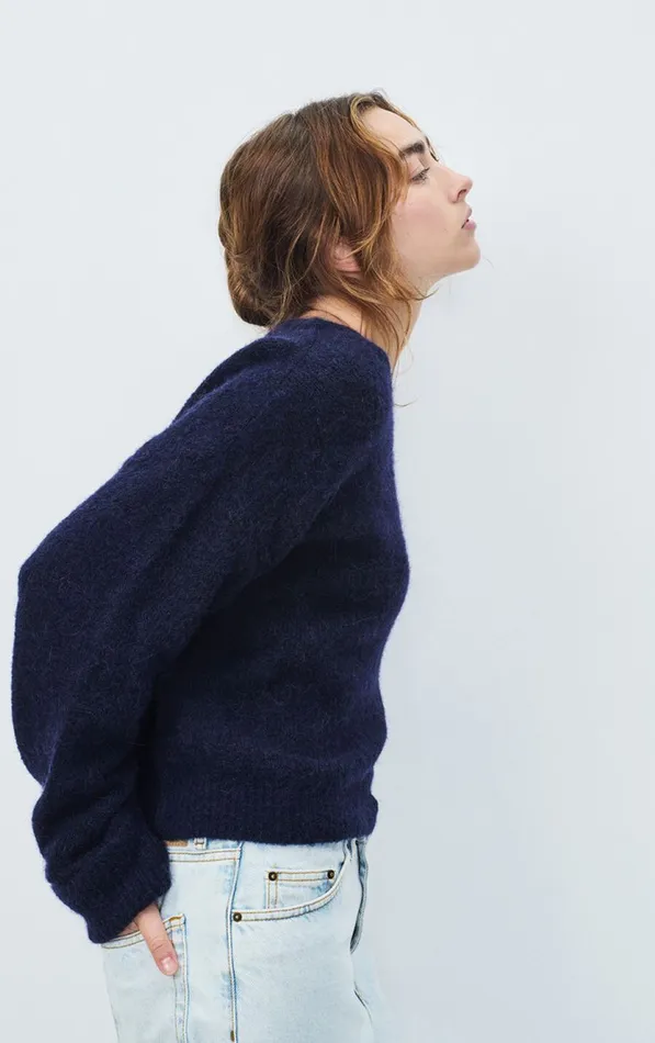 American Vintage Jumpers and Cardigans Women Jumper East Melange Navy