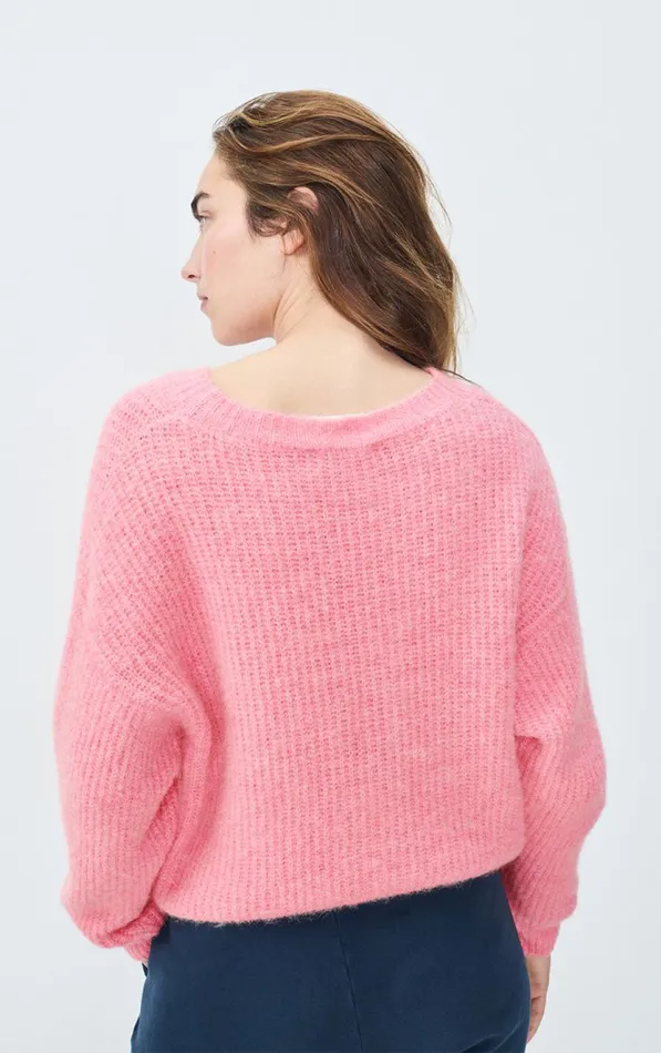 American Vintage Jumpers and Cardigans Women Jumper East Orchid Melange American Vintage Jumpers and Cardigans Women Jumper East Orchid Melange