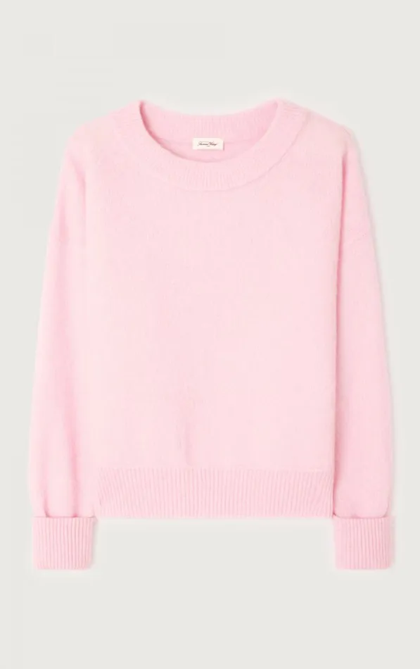 American Vintage Jumpers and Cardigans Women Jumper Vitow Melange Sugared Almond American Vintage Jumpers and Cardigans Women Jumper Vitow Melange Sugared Almond