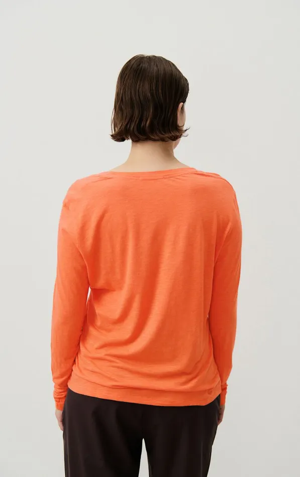 American Vintage Long Sleeve TShirts Women TShirt Jacksonville Butternut Mottled American Vintage Long Sleeve TShirts Women TShirt Jacksonville Butternut Mottled
