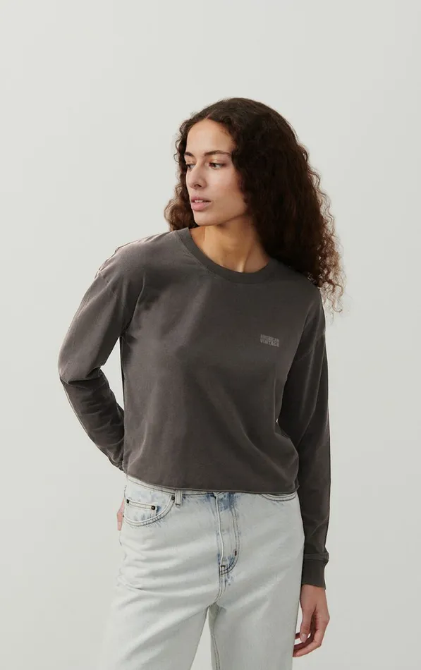 American Vintage Long Sleeve TShirts Women TShirt Pymaz Vintage Carbon American Vintage Long Sleeve TShirts Women TShirt Pymaz Vintage Carbon