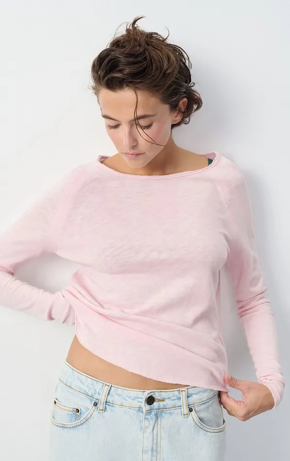 American Vintage Long Sleeve TShirts Women TShirt Sonoma Vintage Marshmallow