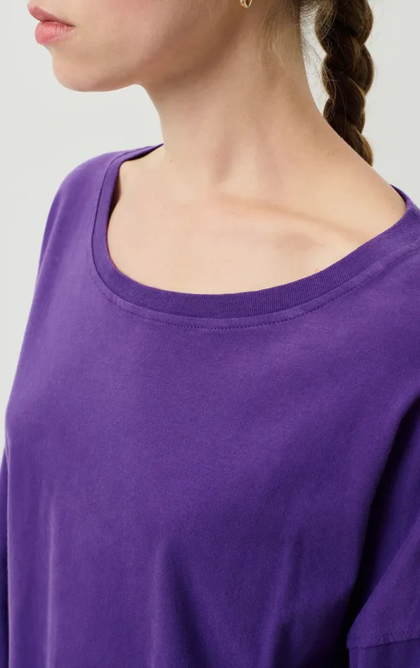 American Vintage Long Sleeve TShirts Women TShirt Vupaville Eggplant American Vintage Long Sleeve TShirts Women TShirt Vupaville Eggplant