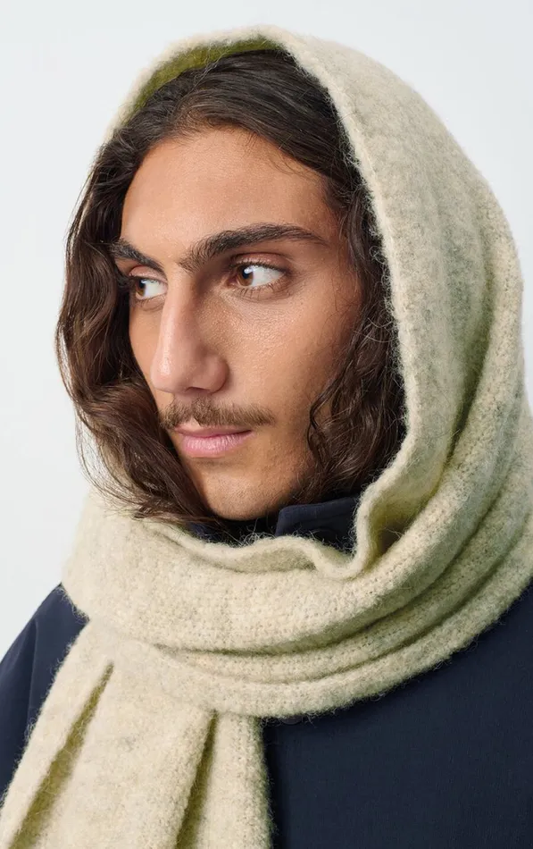 American Vintage Scarves And Shawls WomenMen Scarf East Melange Powder Snow