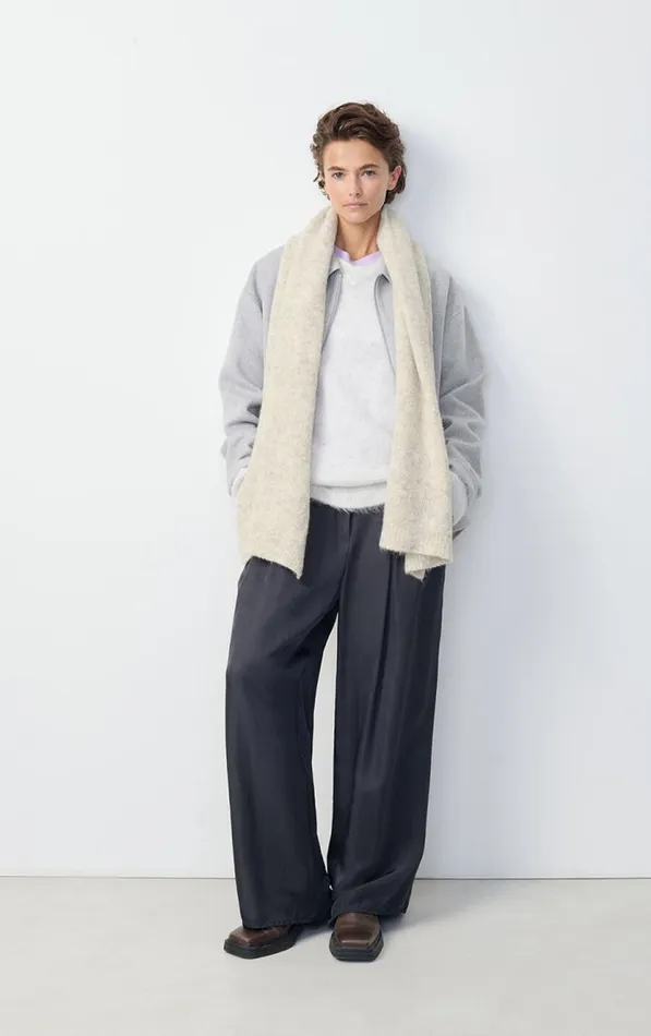 American Vintage Scarves And Shawls WomenMen Scarf East Melange Powder Snow