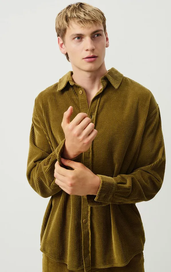 American Vintage Shirts Men Shirt Padow Vintage Young Plants