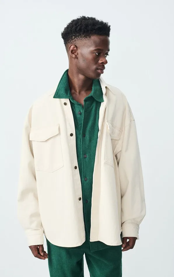 American Vintage Shirts Men Shirt Snopdog Ecru