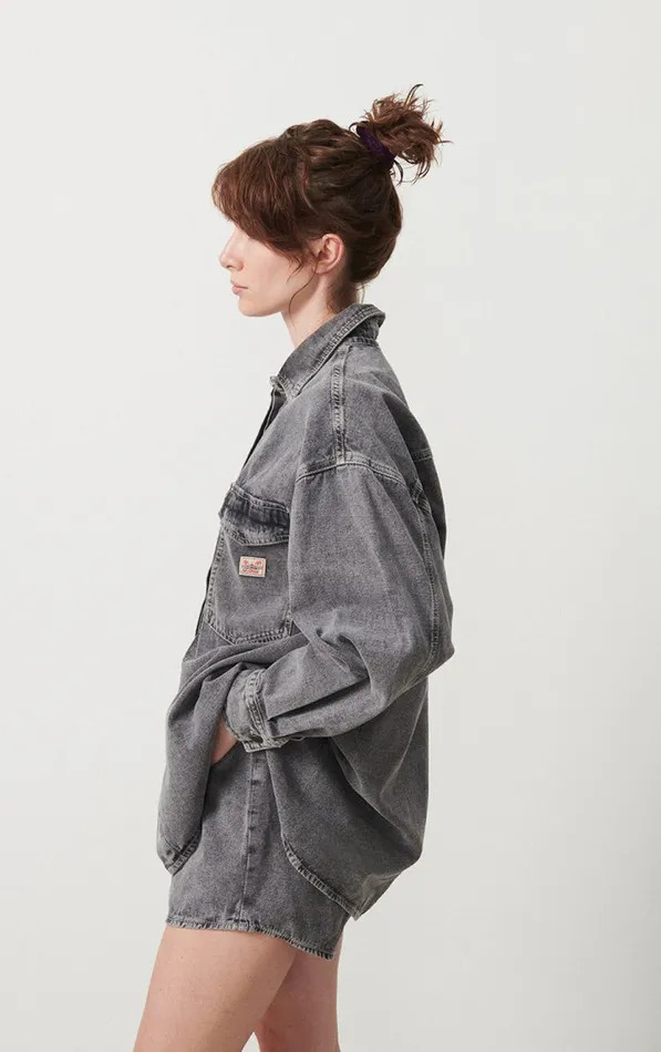 American Vintage Shirts Women Shirt Jazy Grey