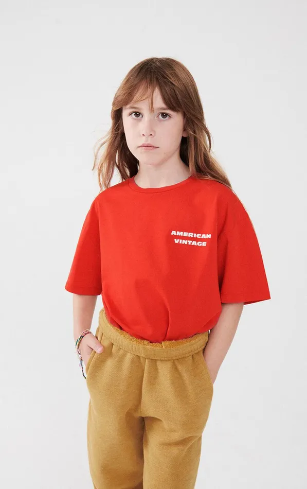 American Vintage Short Sleeve TShirts Kids TShirt Fizvalley Vintage Strawberries Tree