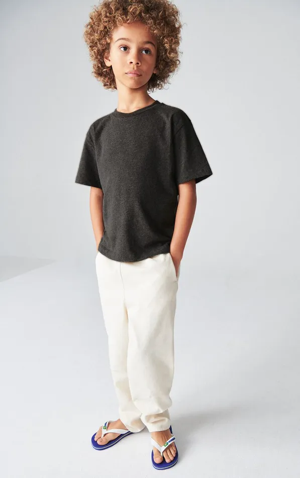 American Vintage Short Sleeve TShirts Kids TShirt Gamipy Melange Charcoal