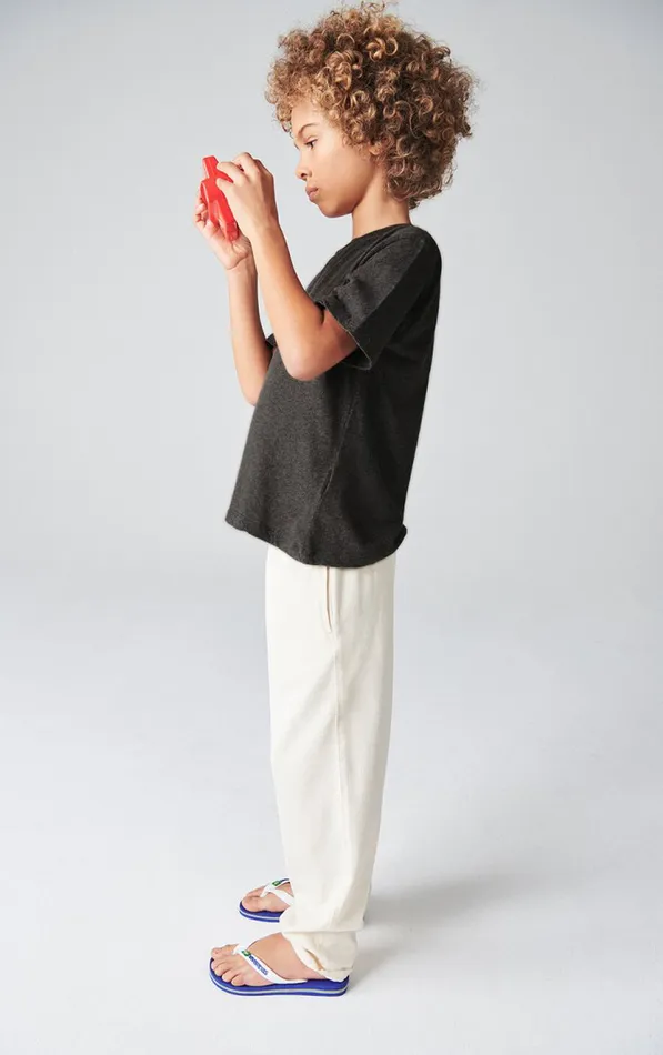 American Vintage Short Sleeve TShirts Kids TShirt Gamipy Melange Charcoal