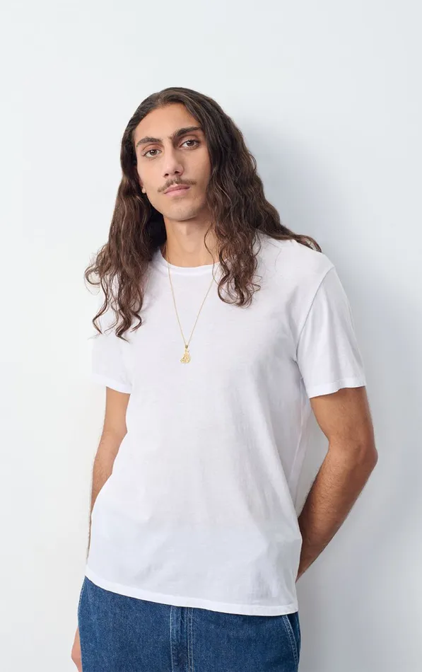 American Vintage Short Sleeve TShirts Men TShirt Decatur White