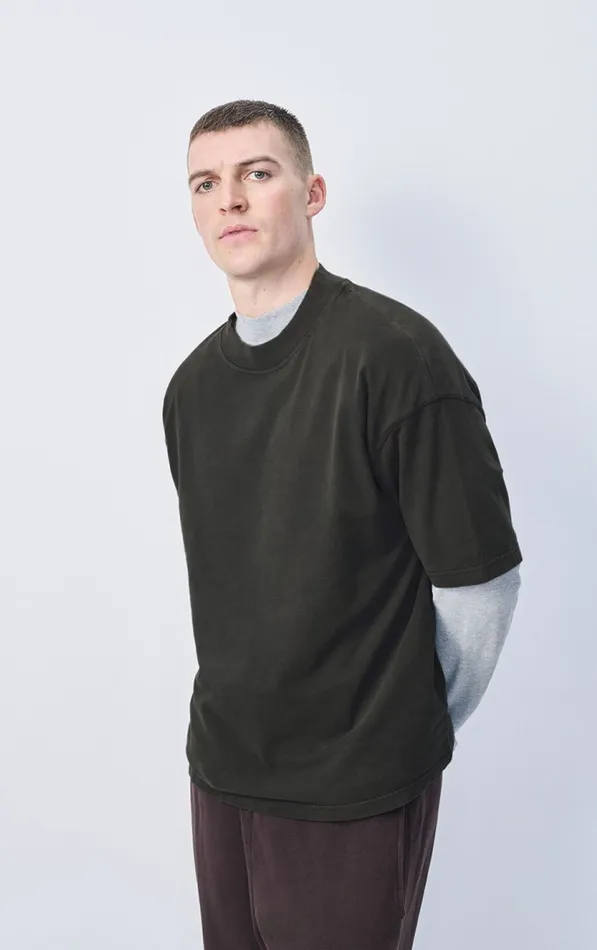 American Vintage Short Sleeve TShirts Men TShirt Fazy Vintage Carbon