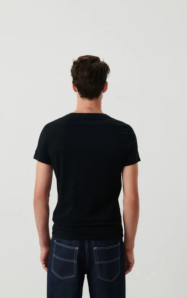 American Vintage Short Sleeve TShirts Men TShirt Gamipy Black American Vintage Short Sleeve TShirts Men TShirt Gamipy Black