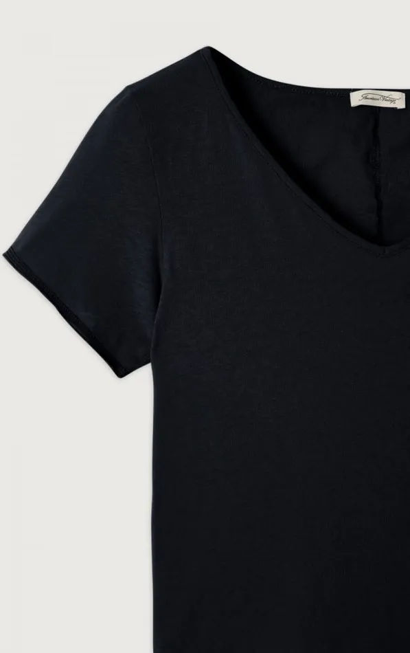 American Vintage Short Sleeve TShirts Women TShirt Aksun Vintage Black American Vintage Short Sleeve TShirts Women TShirt Aksun Vintage Black