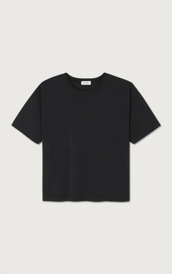 American Vintage Short Sleeve TShirts Women TShirt Fizvalley Vintage Black