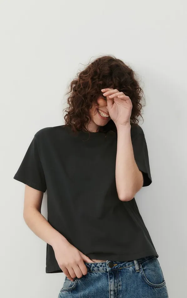 American Vintage Short Sleeve TShirts Women TShirt Fizvalley Vintage Carbon