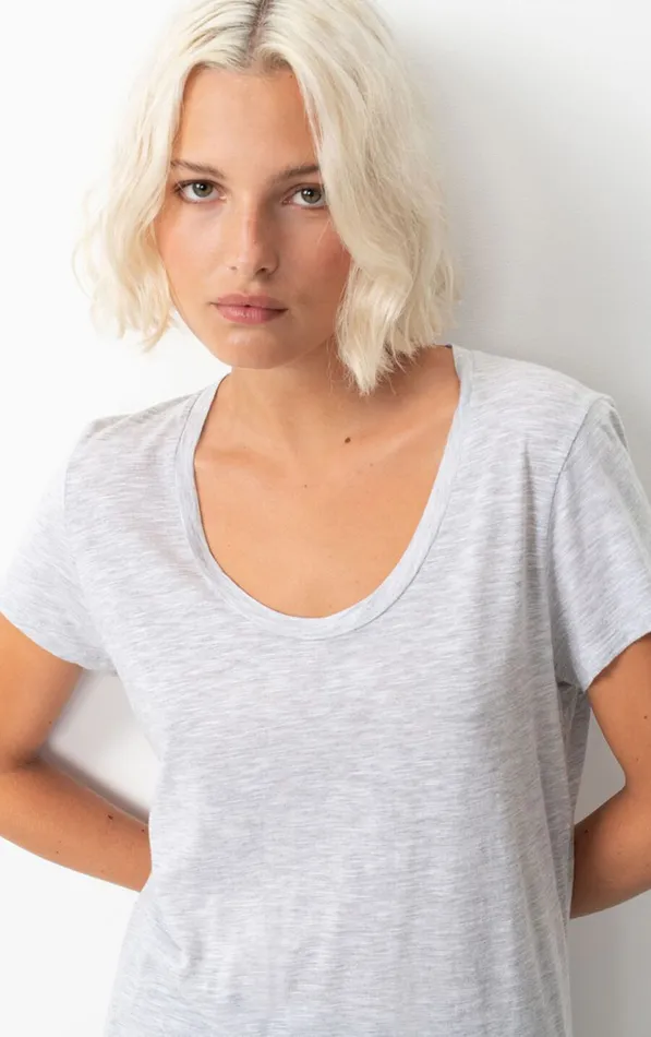 American Vintage Short Sleeve TShirts Women TShirt Jacksonville Polar Melange American Vintage Short Sleeve TShirts Women TShirt Jacksonville Polar Melange