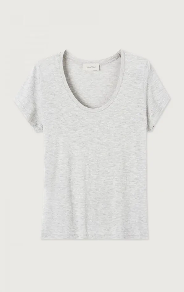 American Vintage Short Sleeve TShirts Women TShirt Jacksonville Polar Melange American Vintage Short Sleeve TShirts Women TShirt Jacksonville Polar Melange