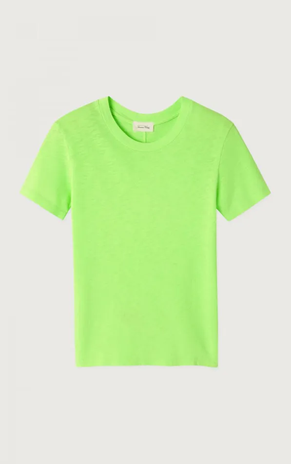 American Vintage Short Sleeve TShirts Women TShirt Sonoma Fluorescent Apple