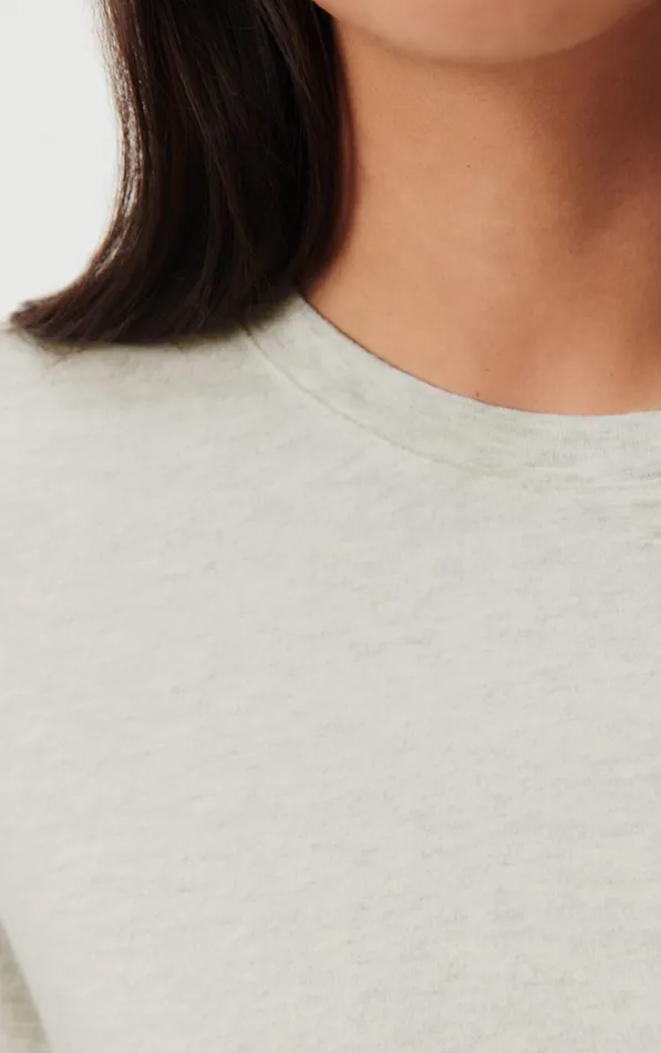 American Vintage Short Sleeve TShirts Women TShirt Ypawood Heather Grey
