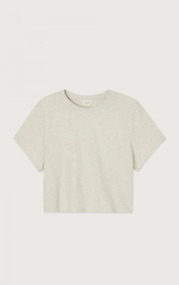 American Vintage Short Sleeve TShirts Women TShirt Ypawood Heather Grey