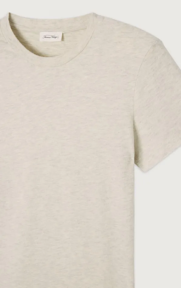 American Vintage Short Sleeve TShirts Women TShirt Ypawood Heather Grey