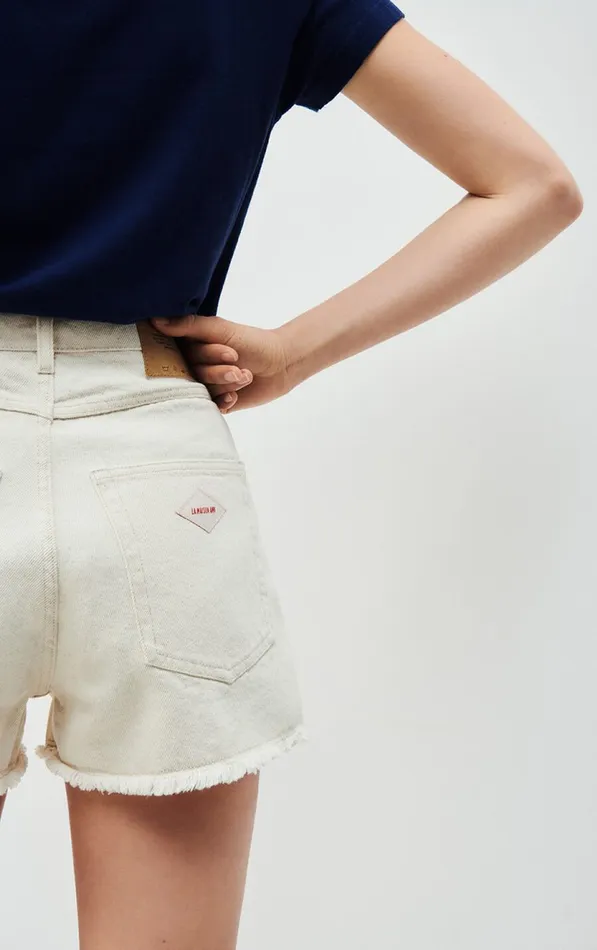American Vintage Shorts Women Shorts Tineborow Ecru American Vintage Shorts Women Shorts Tineborow Ecru