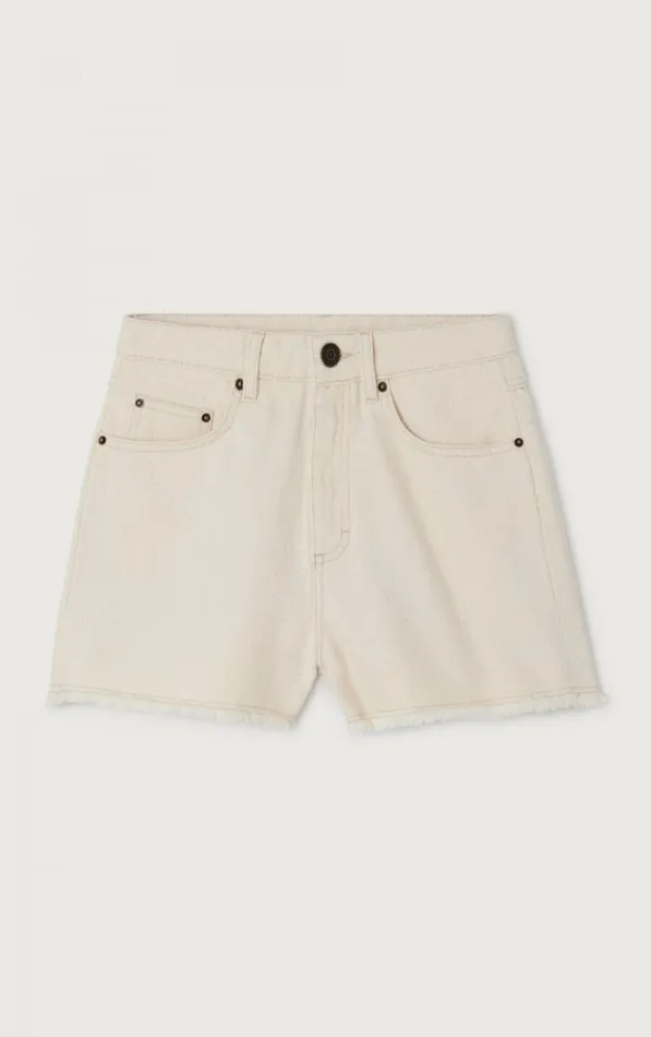 American Vintage Shorts Women Shorts Tineborow Ecru American Vintage Shorts Women Shorts Tineborow Ecru