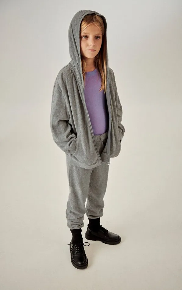 American Vintage Sweatshirts Kids Hoodie Sonoma Heather Grey